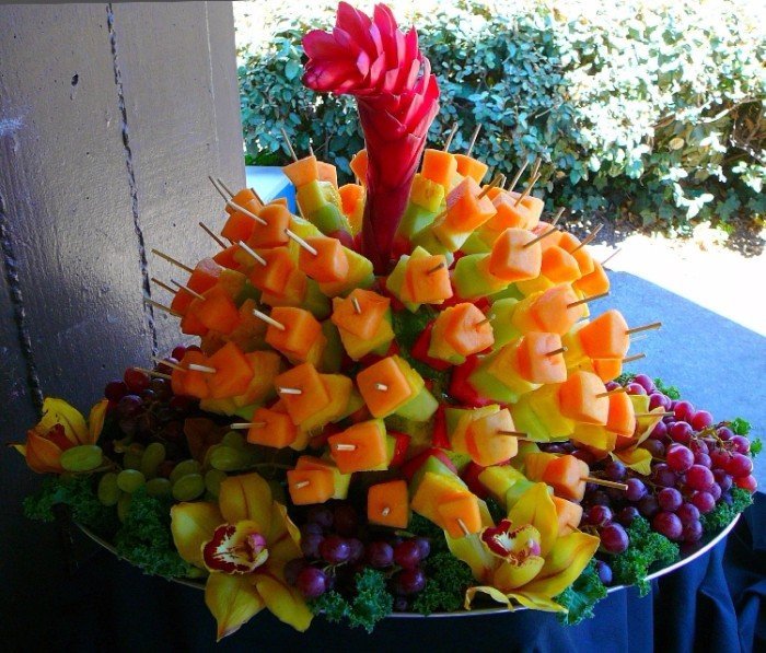 фруктовая нарезка для свадьбы