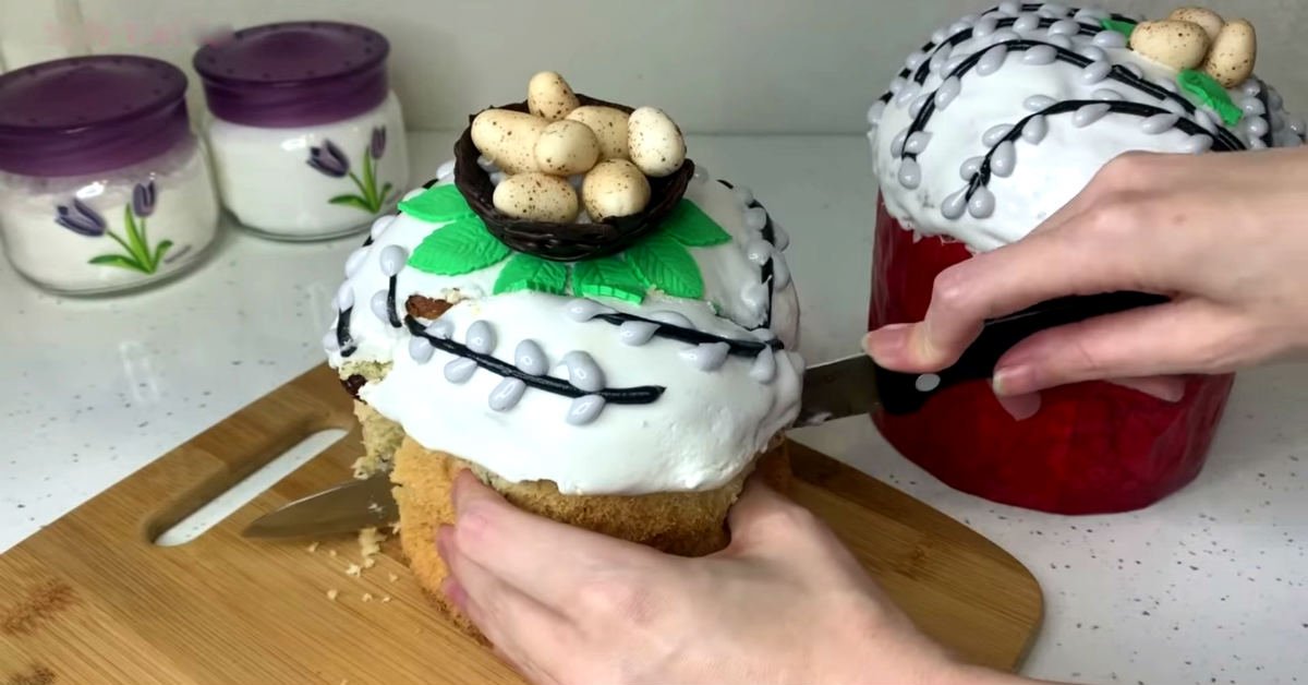 кулич на сгущенке