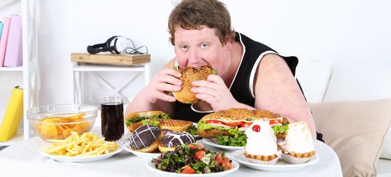 неконтролируемое потребление пищи