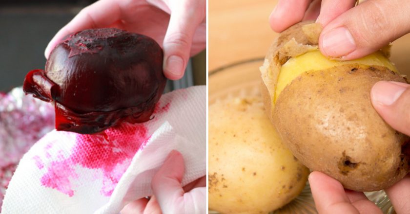 чистка овощей