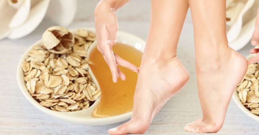 овсяная маска для стоп