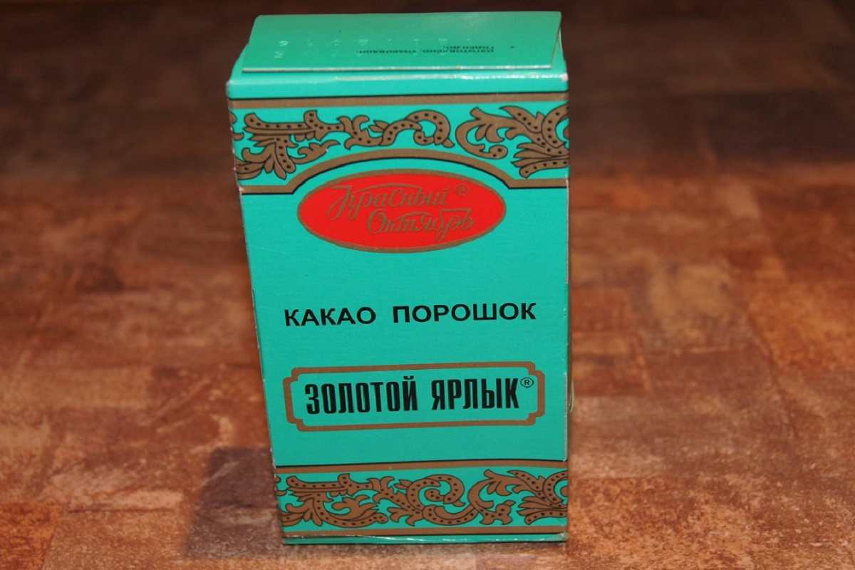 упаковка какао-порошка