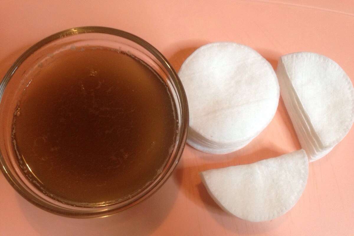  какао и ватные диски 