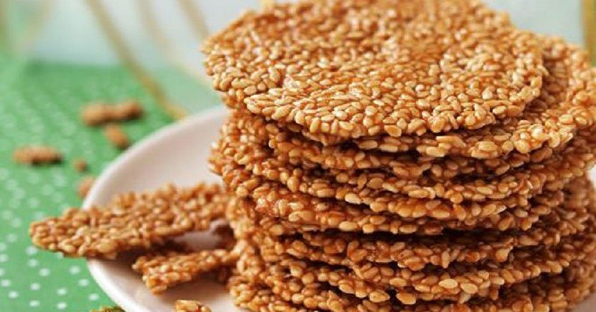 кунжутное печенье фото