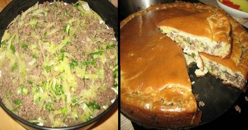 пирог с заливным тестом рецепт