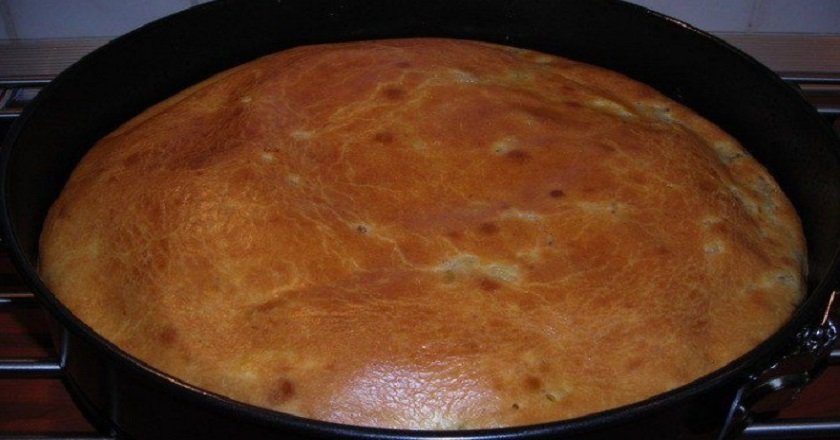 пирог с заливным тестом рецепт