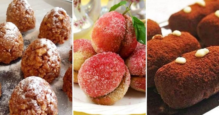 Пирожные со сгущенкой