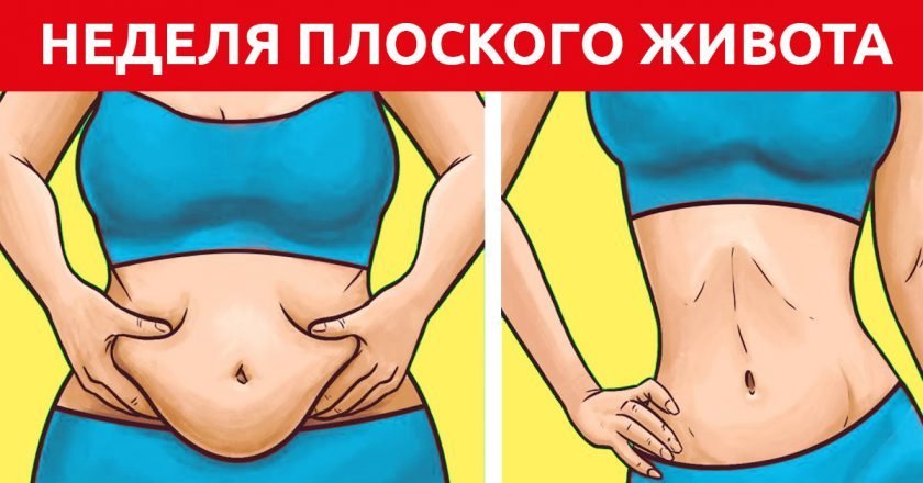 убрать живот за неделю