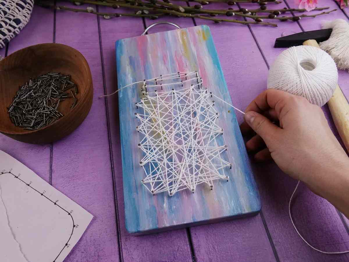  работа с нитками 