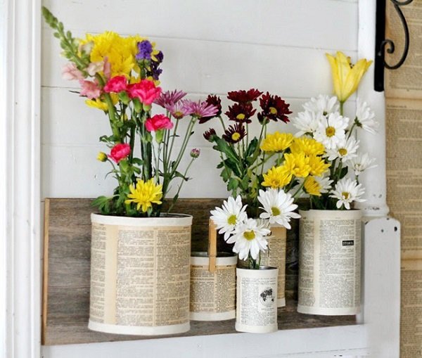 самодельные вазы для цветов