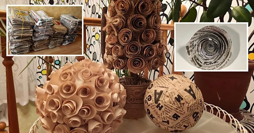 Поделки из газеты