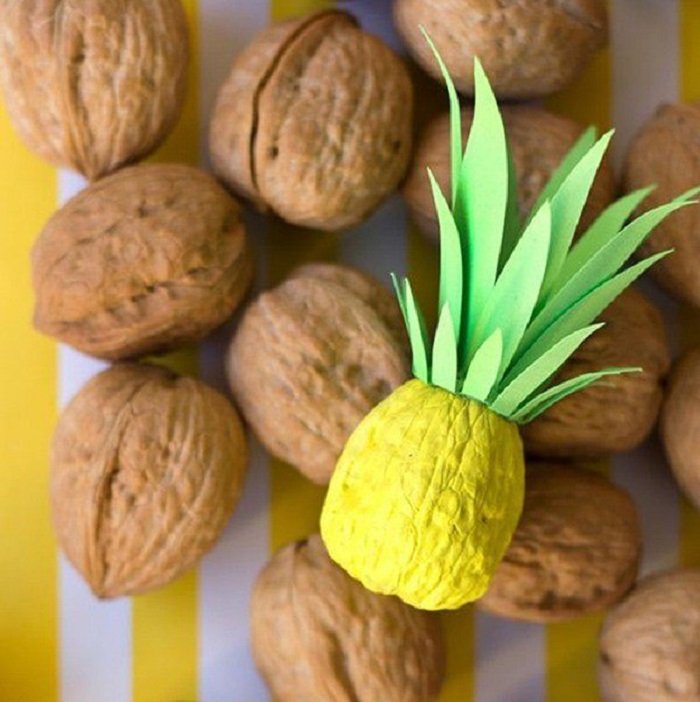 Поделки из ореховой скорлупы