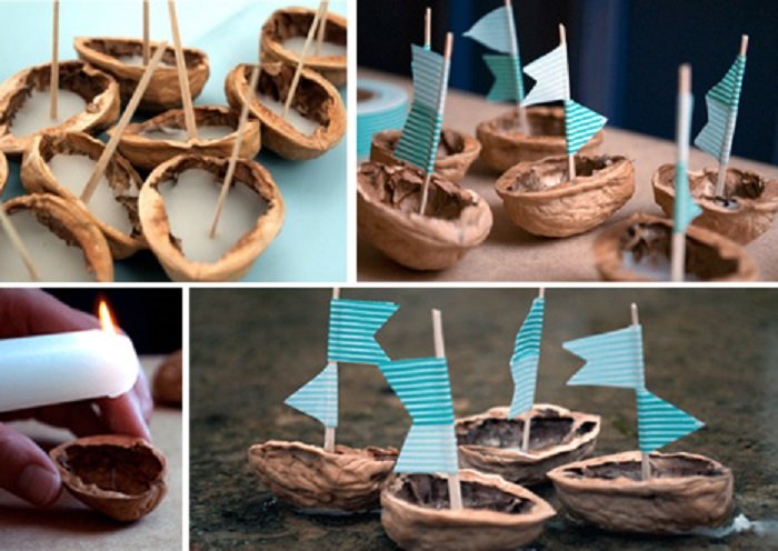 Поделки из ореховой скорлупы