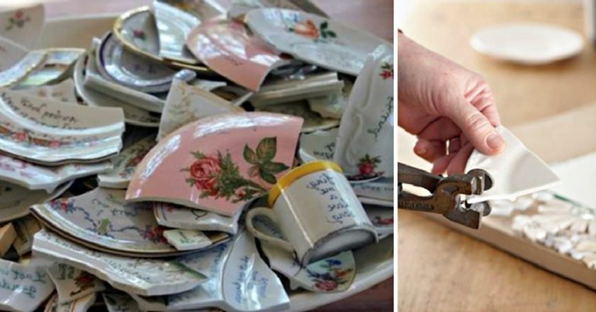 поделки из старой посуды