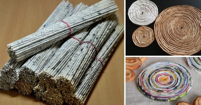 Подставки под тарелки из бумаги