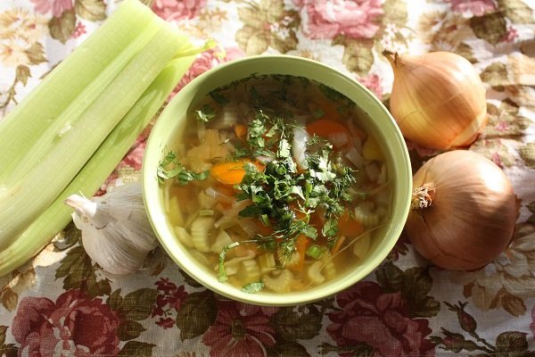 суп с сельдереем фото