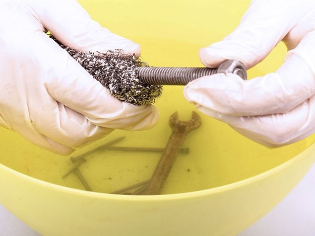 металлическая губка применение