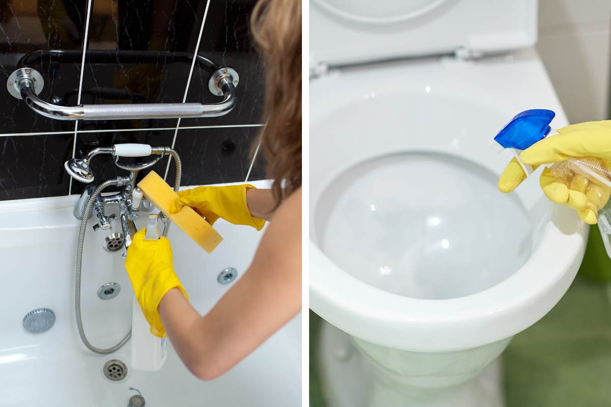 уборка ванной комнаты