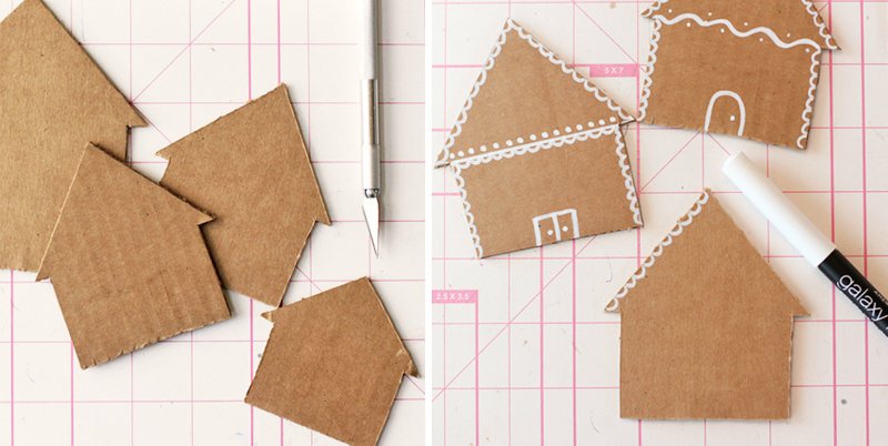 шаблоны для пряничного домика