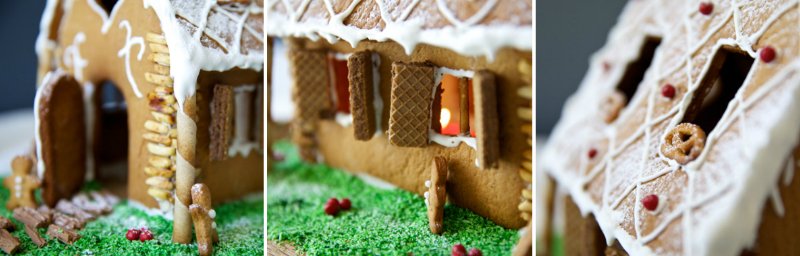 как украсить пряничный домик