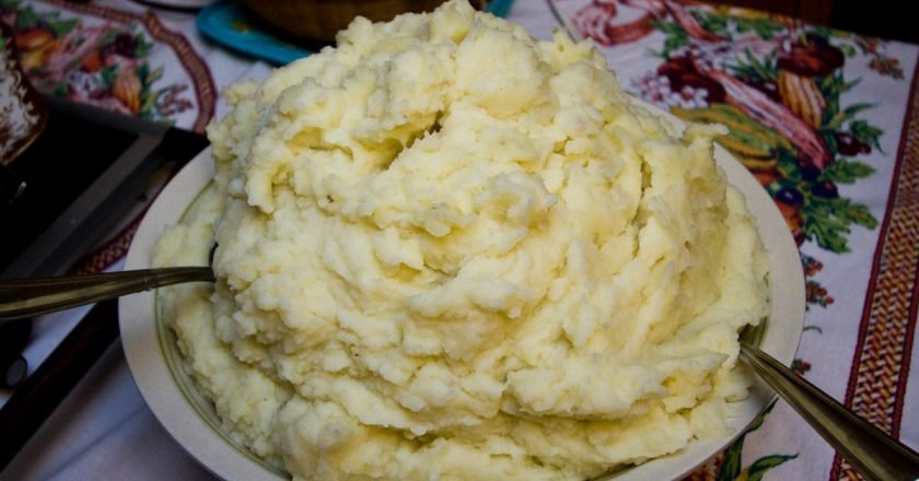 Картофельное пюре в микроволновке