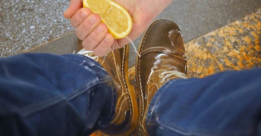 разводы на обуви