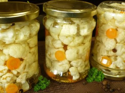 Рецепты маринованной цветной капусты