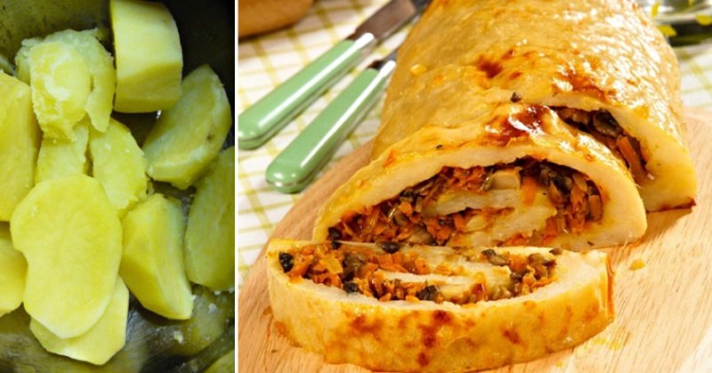картофельный рулет