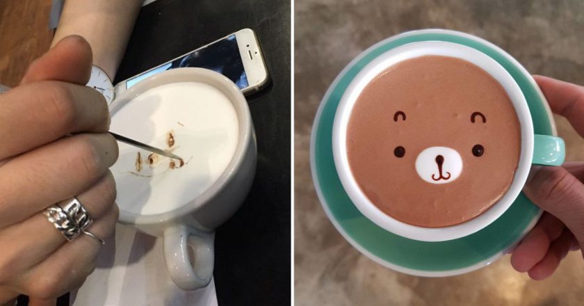 рисунки на кофе