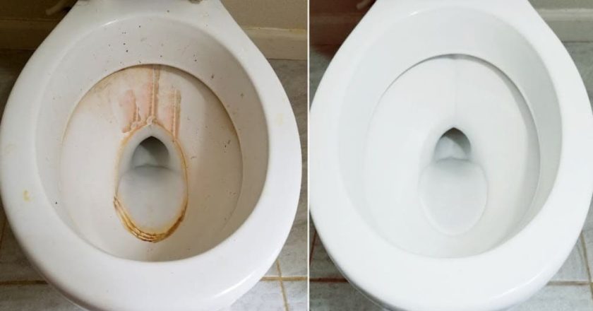 налет на унитазе