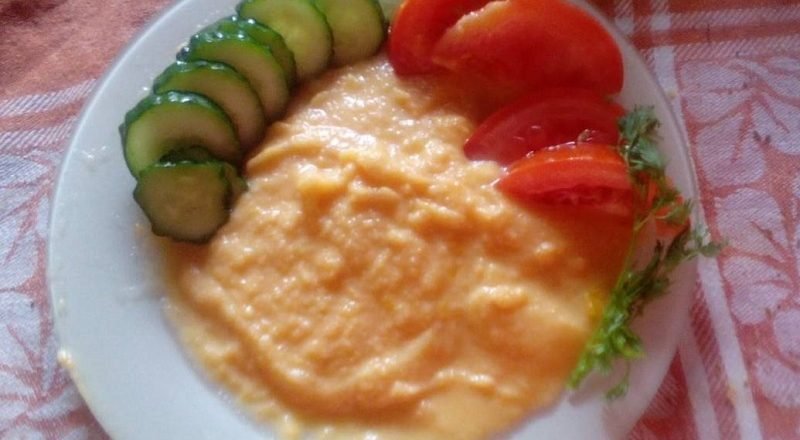 картофель с розовым оттенком