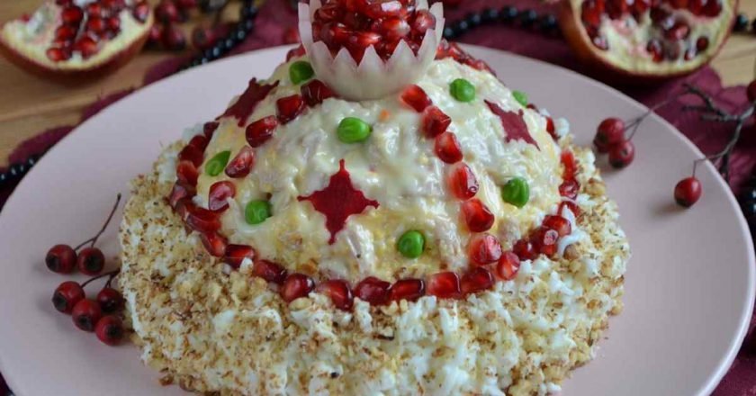 яичница с мясом