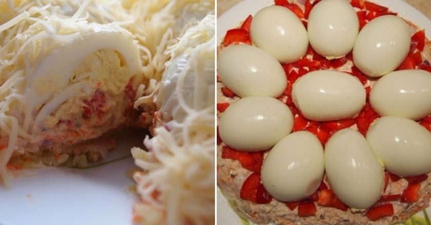 салат сугробы