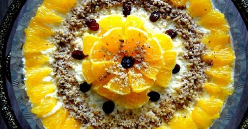 салат с курицей и орехами