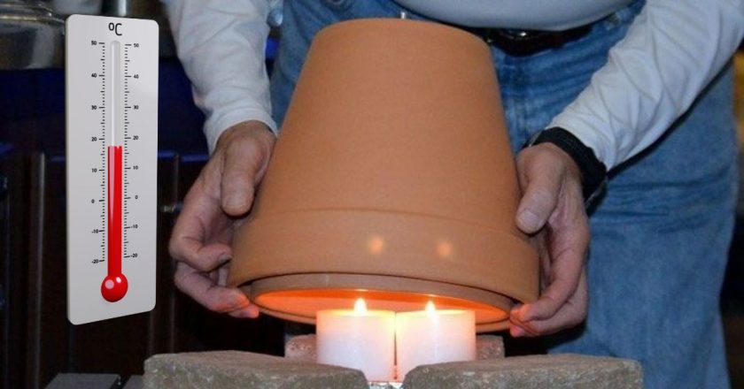 Самодельный обогреватель из глиняного горшка самодельный обогреватель