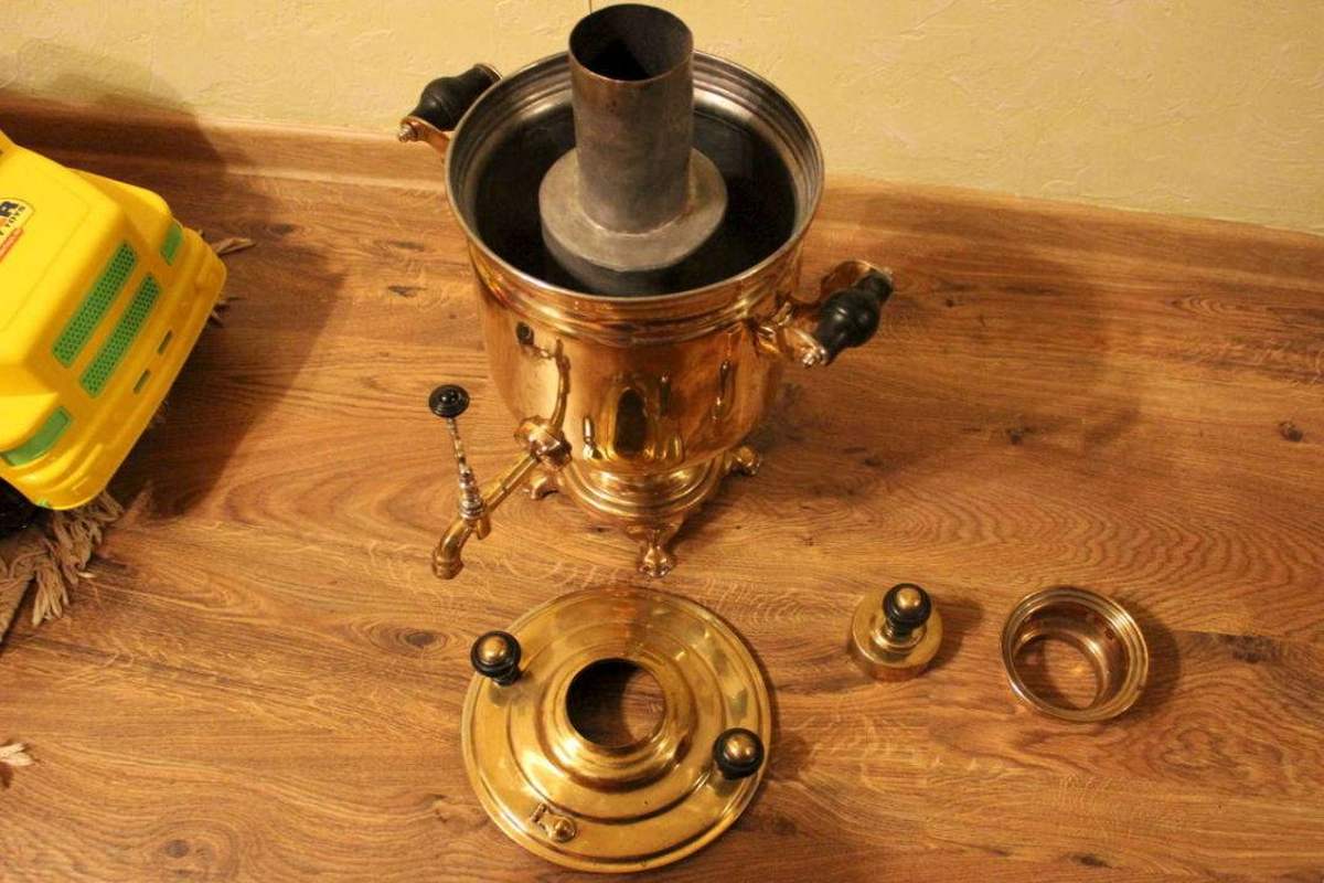 как чистить самовар