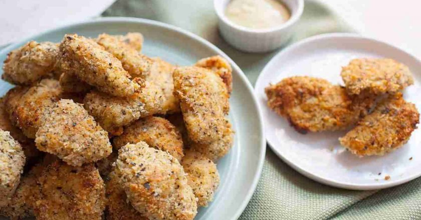 куриные наггетсы с чиа