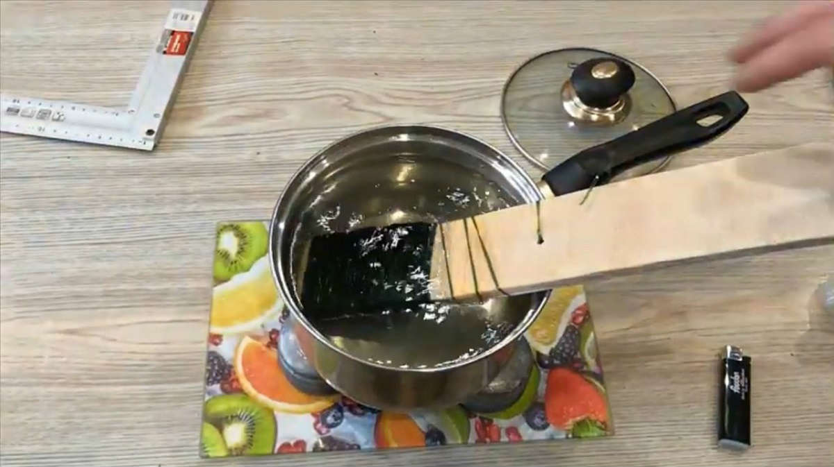 катушка в кипятке