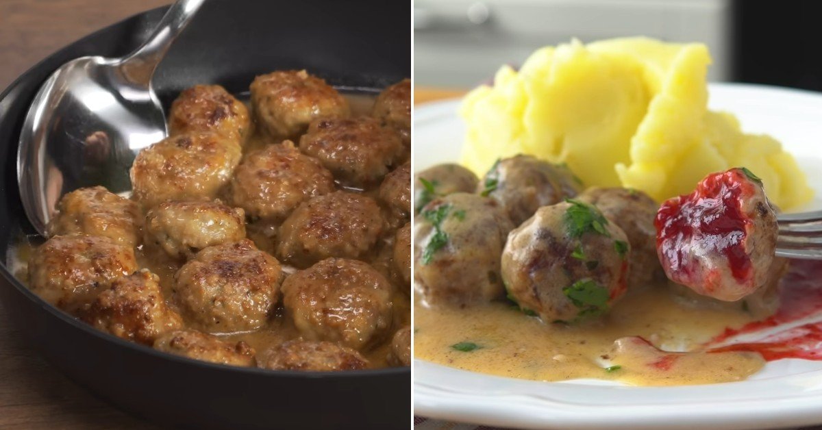 шведские тефтели в сливочном соусе