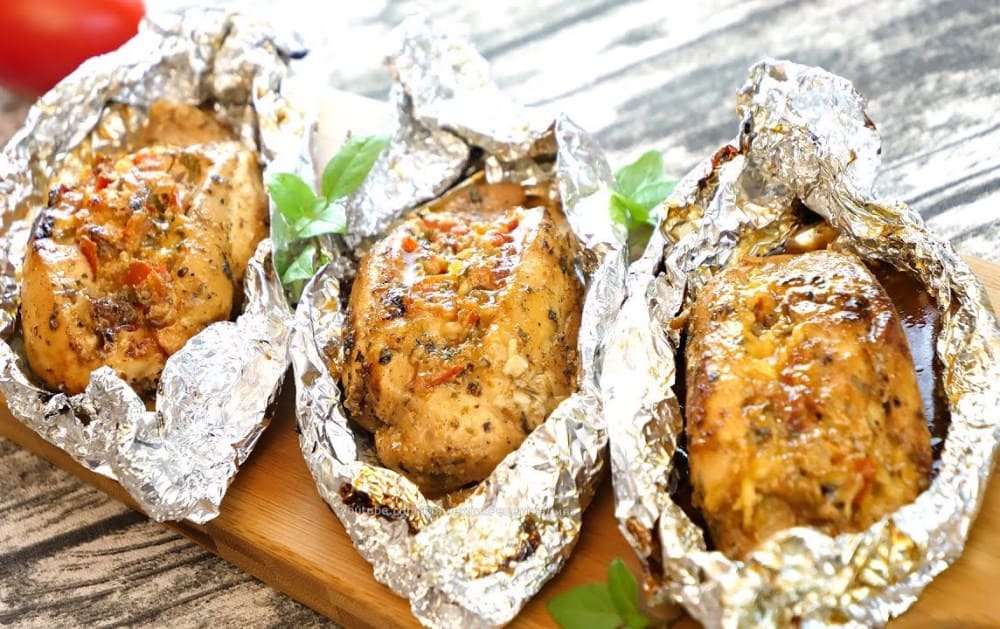 курица в фольге