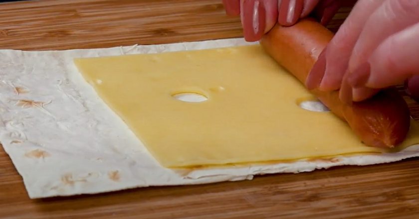 трубочки с сосисками