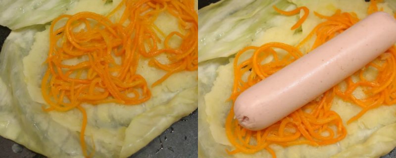 капустные листья с начинкой