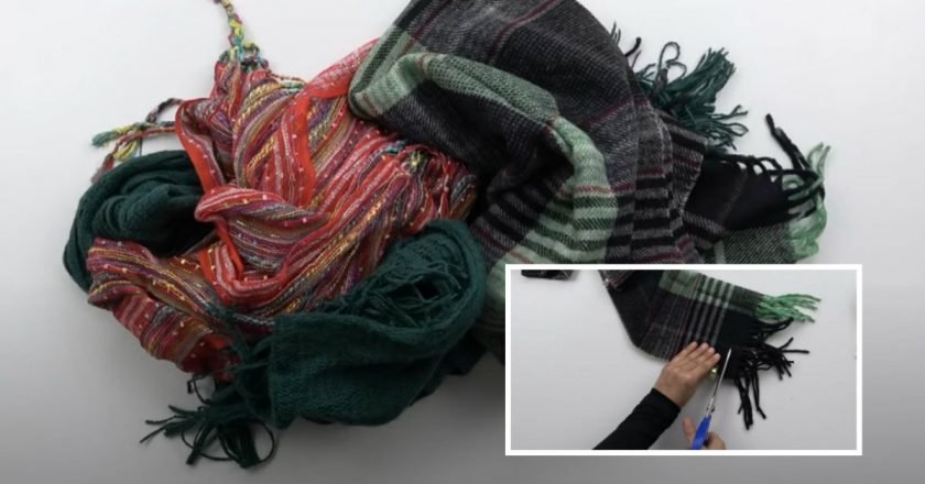 что сделать из старого шарфа
