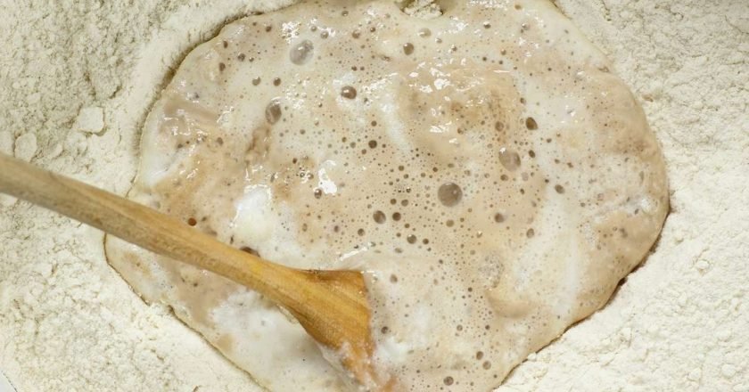 дрожжевая смесь с мукой