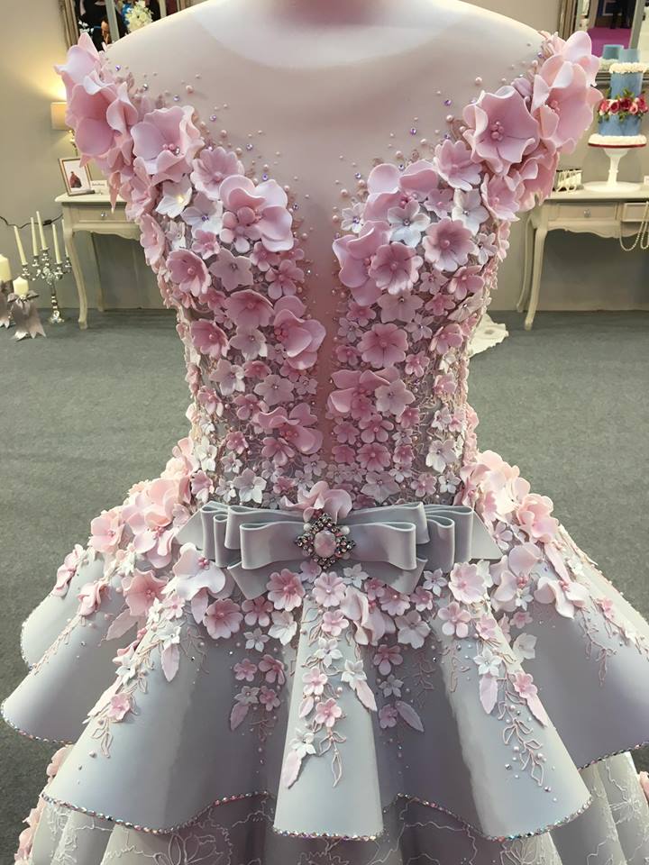 свадебное платье-торт