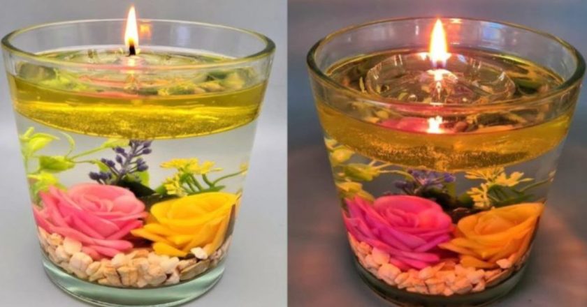 свеча из масла