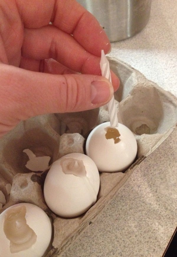 свечи в скорлупе