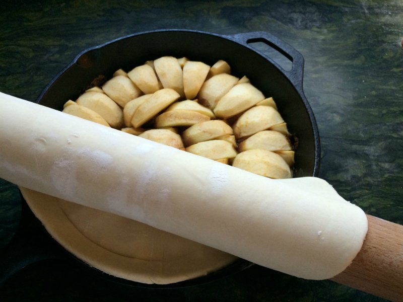 пирог на сковороде