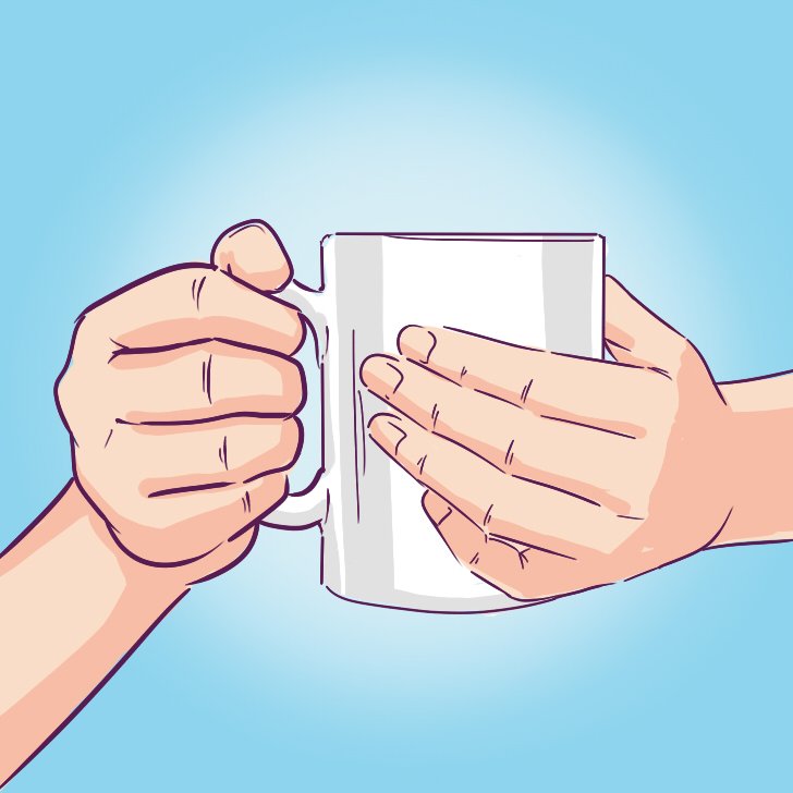 пить чай рисунок