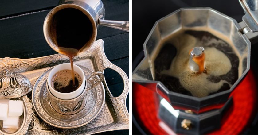 турка или гейзерная кофеварка